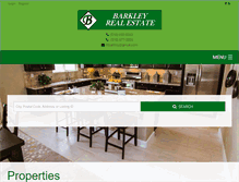 Tablet Screenshot of barkleyrealestate.com